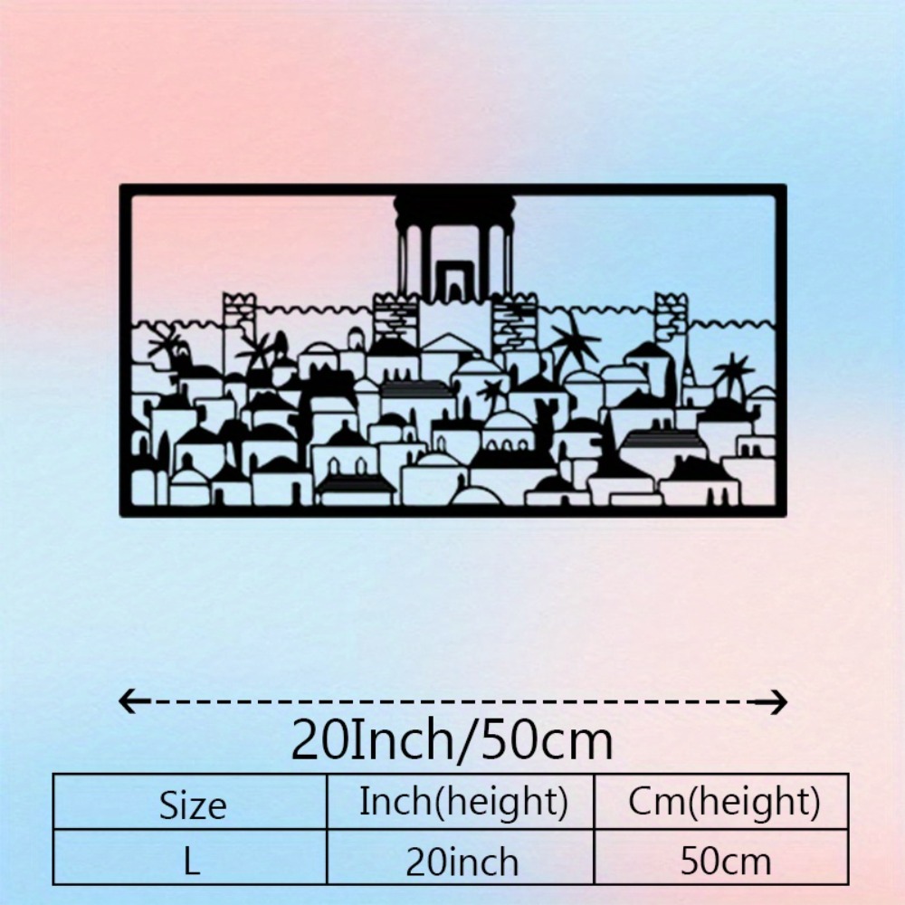 CIFBUY Metal Wall Art Jerusale - Wall Art recension och pris